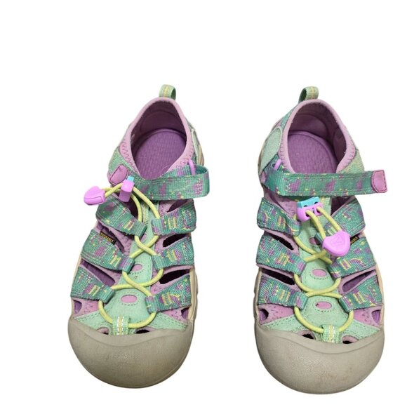 Keen Kids Green/Purple Closed-Toe Sandals Size 3 - Picture 1 of 9